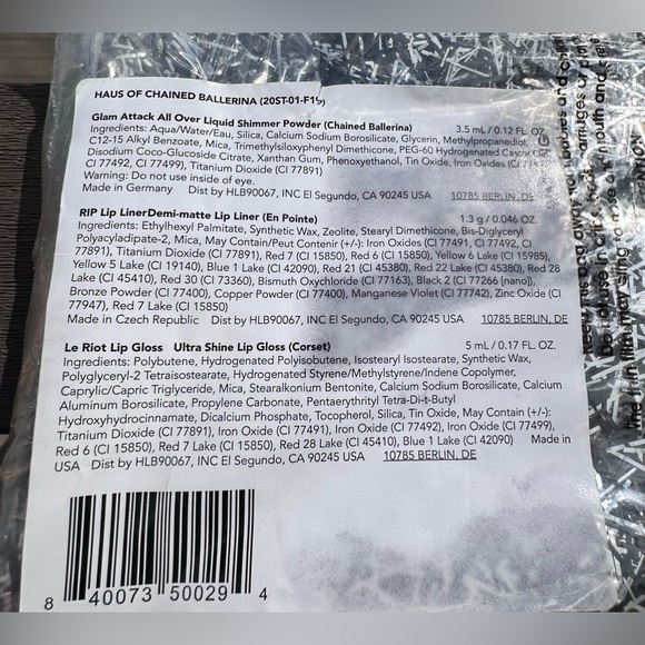 NEW!! HAUS LABORATORIES by Lady Gaga HAUS OF Chained Ballerina w/makeup - Picture 14 of 14